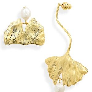 Cult Gaia - Kara Mismatched Freshwater Pearl Earrings (worn once)